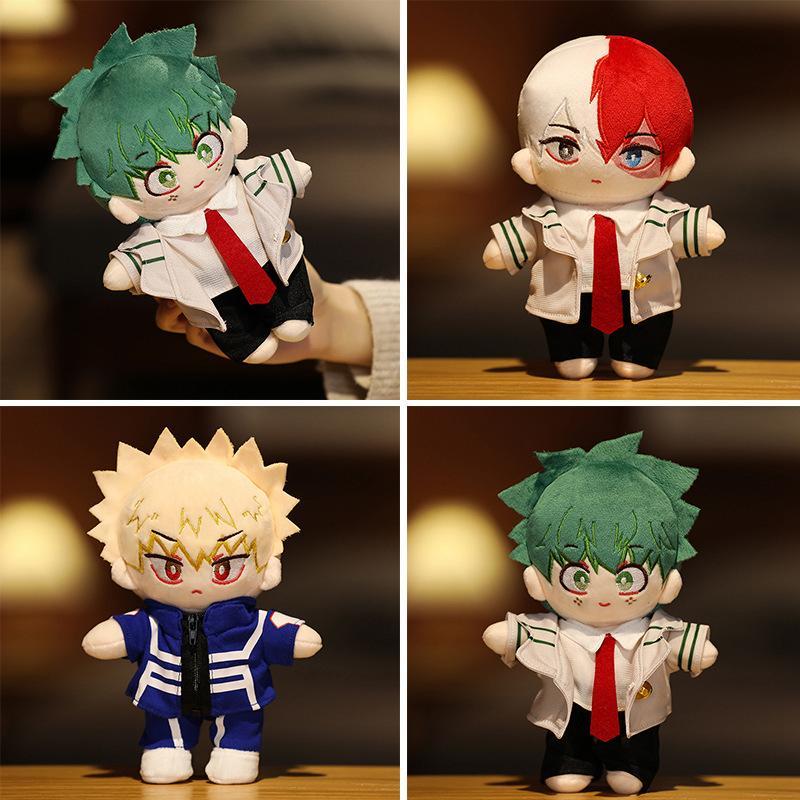 1pc 20cm New My Hero Academia Peluche Toys Stuffed Soft Anime Midoriya Izuku Bakugou Katsuki Todoroki Shoto Dolls Kids Gifts