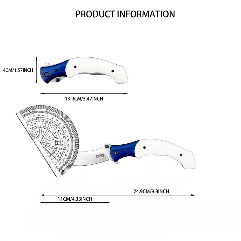 Two colored 7471 best-selling folding knives, featuring 8Cr13Mov steel blades and handles crafted from ebony wood and resin. Portable, practical pocket knives, Survival tools, ideal for outdoor camping, hiking, fishing
