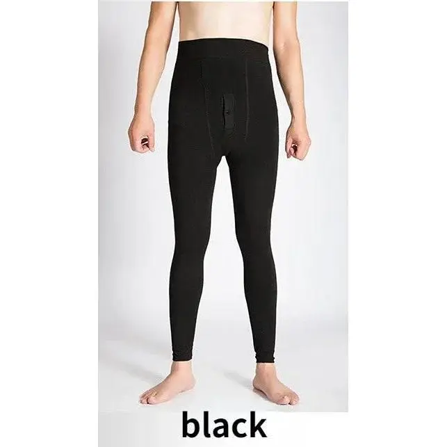 Winter Thermal Underwear Men's Long Johns Warm Thick Velvet Thermo Bottoms Man High Waist Leggings Underpants Pantalon Termico
