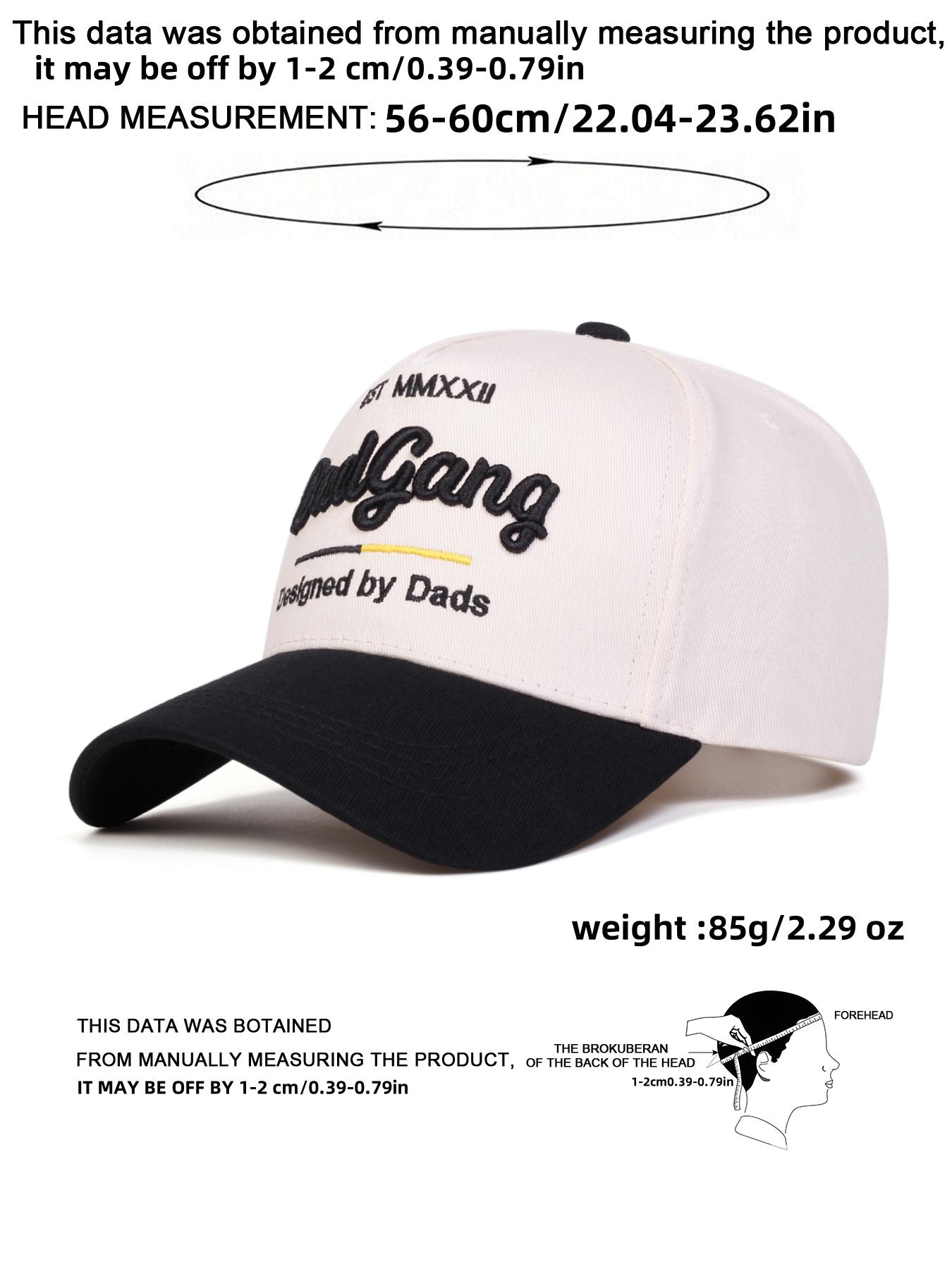 Unisex Dadgang Letter Baseball Cap, Adjustable Outdoor Sun Protection Hat, Casual Woven Fabric, Spring & Fall Travel Beach Vacation, Quality Caps