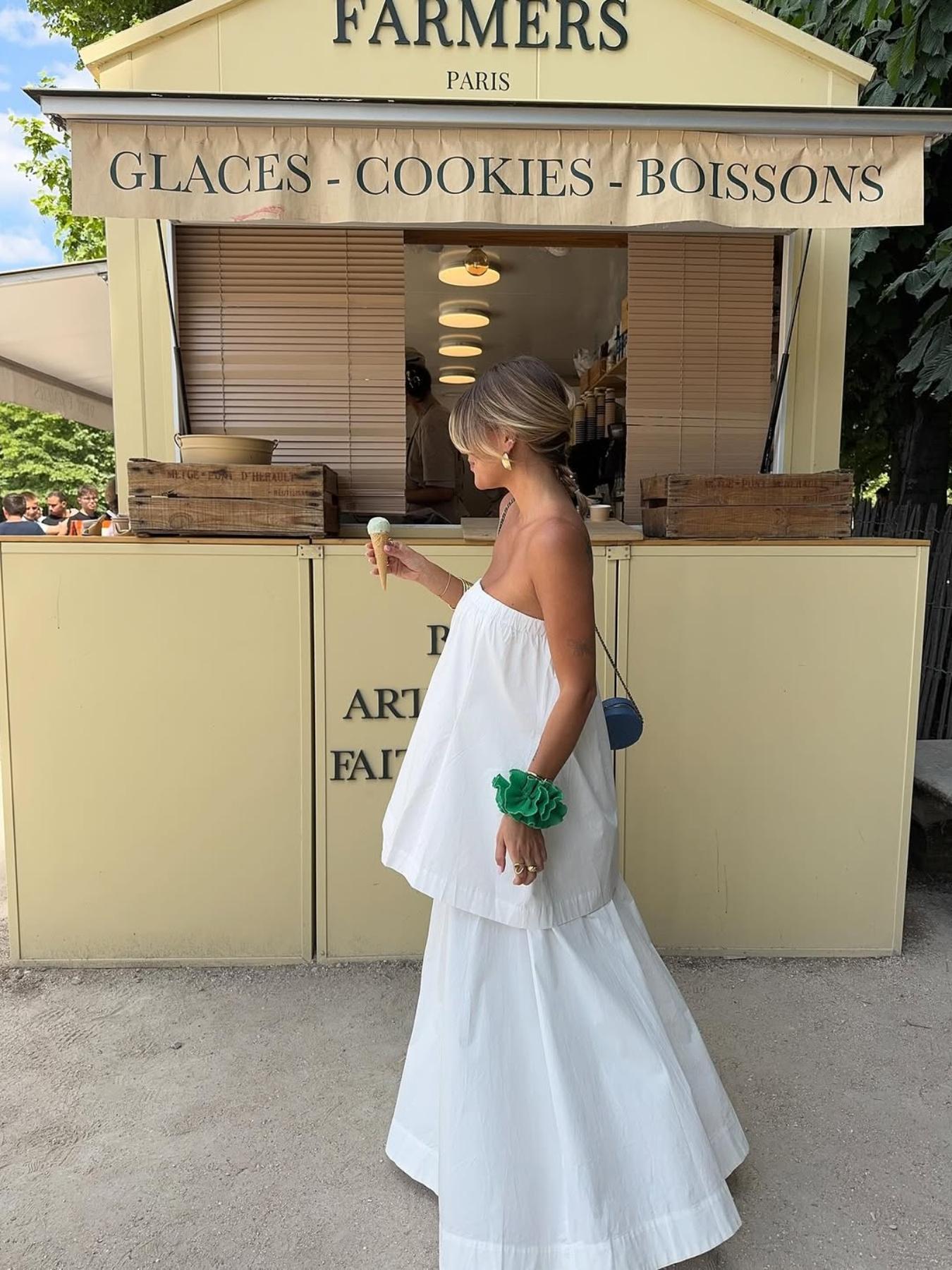 Women's Casual Clothes Sleeveless Crop Top & Long Skirt Set, Loose Fit Plain Design, Natural Waist Style, Perfect for Daily Wear