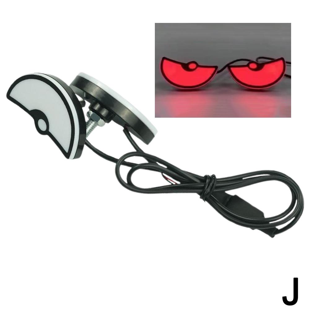 Universal Motorcycle LED Devil'Eyes Lights Demon Eyes Headlight Motorcycle Mini Projector Lens Lamp Car Decoration Lights