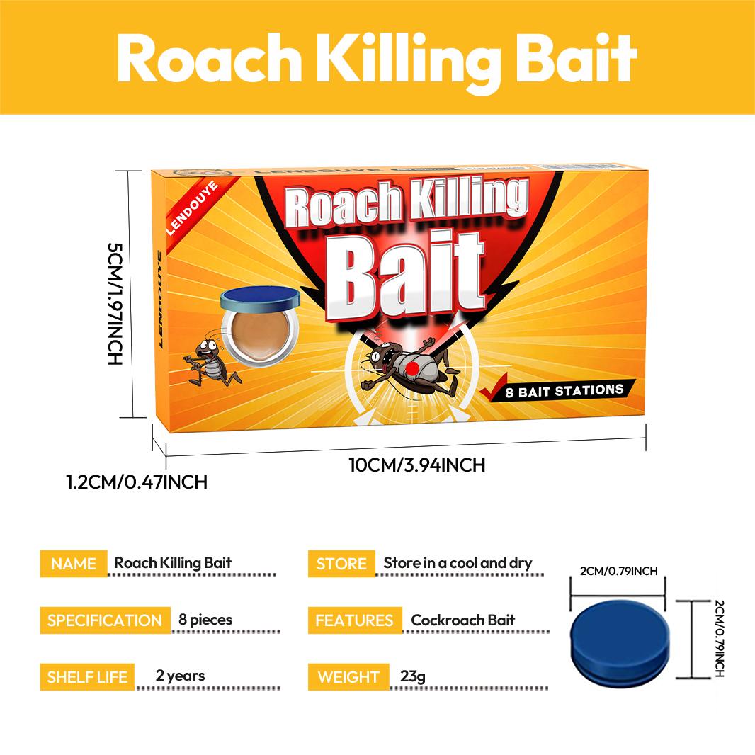 LENDOUYE Roach killer indoor infestation,Roach Repellent,Roach Traps indoor,Roach Killer,Roach Bait Station,Roach Killer Gel for American, German and Other Major Cockroach Species cockroach bait TF1