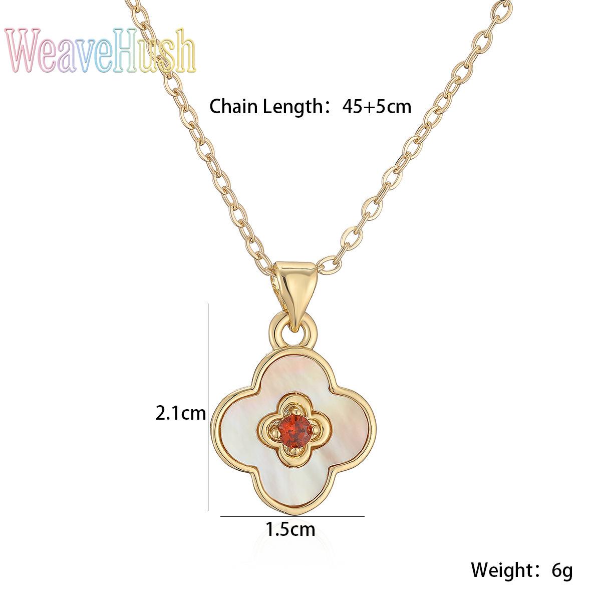 New Women’s Flower Pendant Necklace, Viral Fashion Light‑Luxury 18K Gold‑Plated Copper Collarbone Chain, Zircon & White Shell Inlay Niche Versatile Dainty Jewelry, Hypoallergenic Statement Accessory for Daily Wear, Date Night, Party Styling & Trendy Gift‑