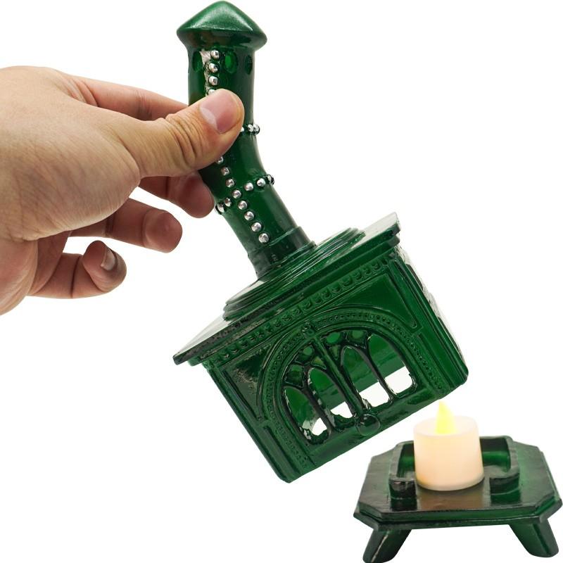 Kids' Favorite Decorative Items, Beautiful Home Ornaments, Small Fireplace and Cat Oil Lamp Wreath Magnets, Christmas Atmosphere Miniature Decorations