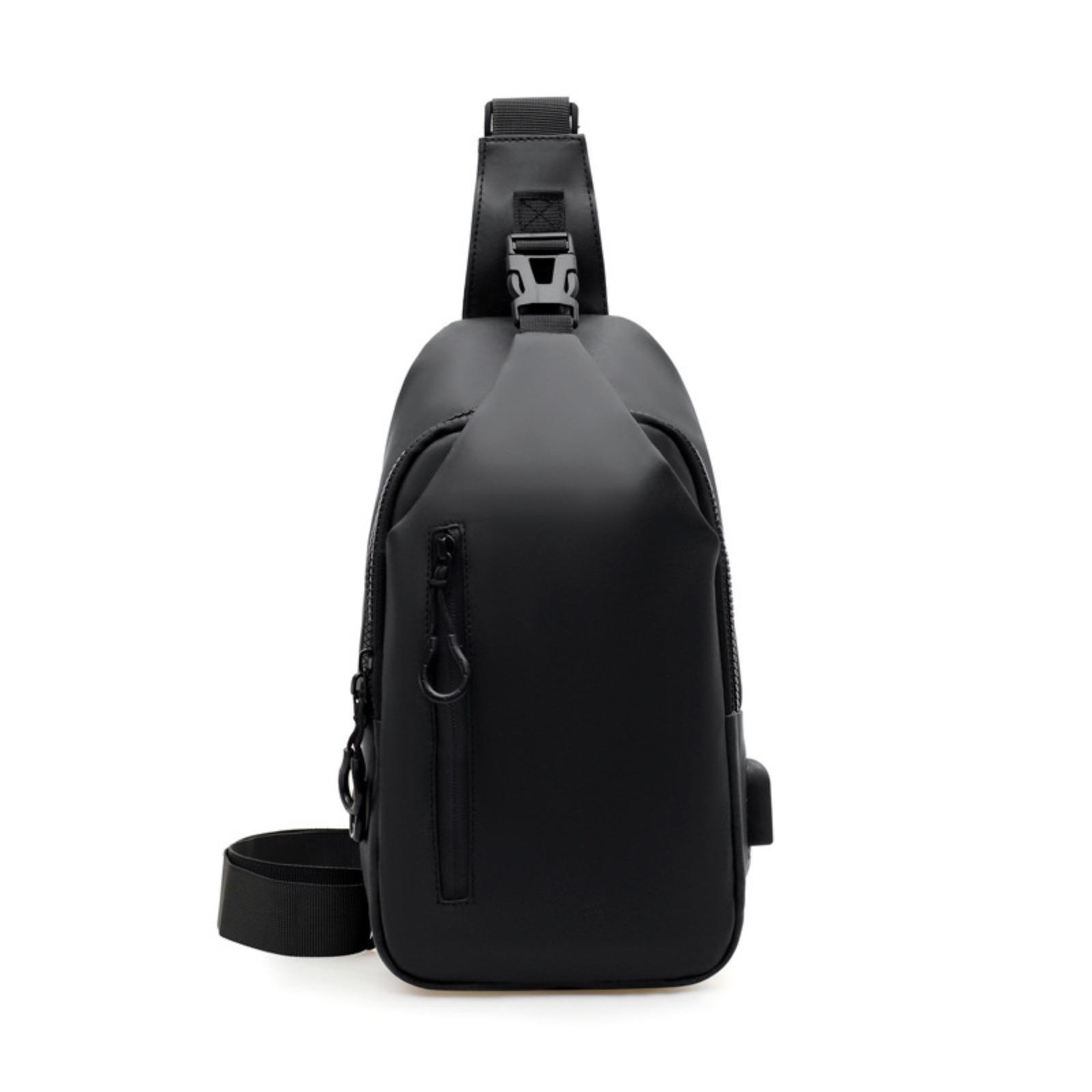2026 New Minimalist Casual Sling Bag for Men, Fashion PU Leather Chest Bag, Lightweight Waterproof Crossbody Shoulder Bag, Trendy Durable Design Perfect for Daily Commute, Travel, Shopping, Outdoor Activities & Everyday Street Style,summervibes