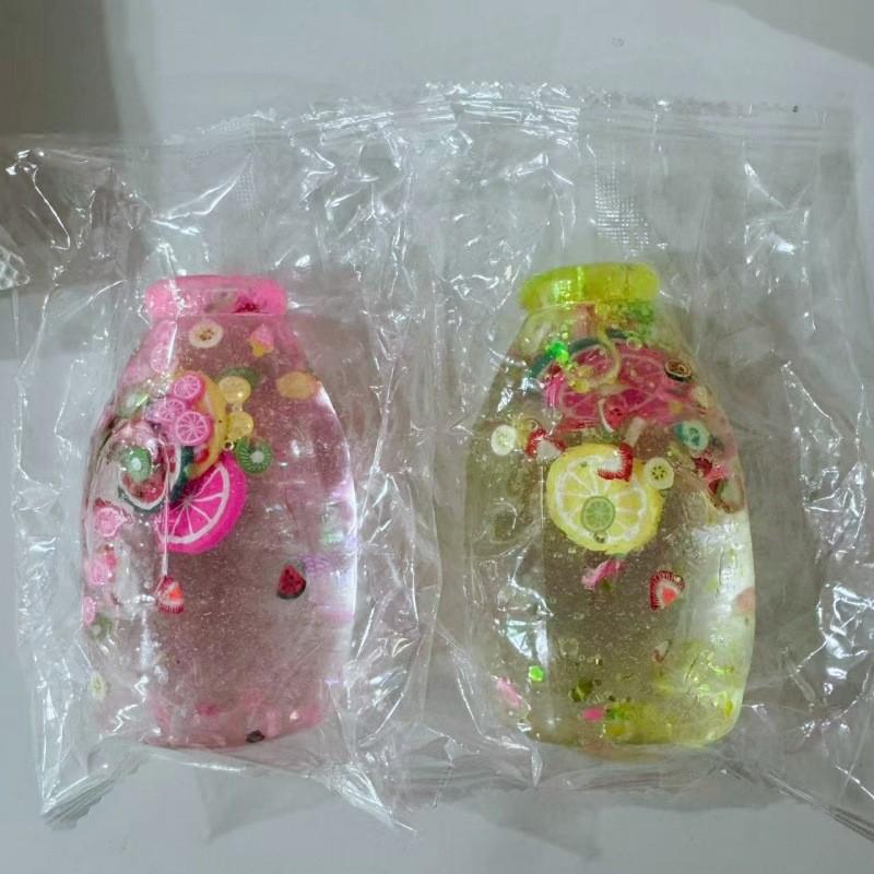 Maltose Drifting Bottle Pinch Music, Colorful Glitter Bottle, Slow Rebound Stress Relief, Decompression Squeeze, Creative Toy for Fun and Relaxation