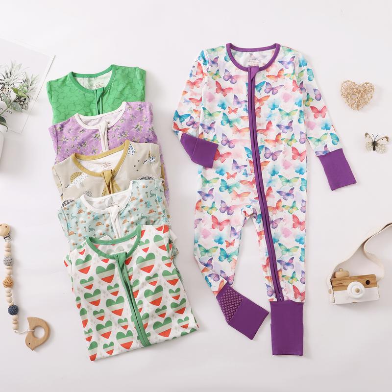 2-Pack Bamboo Baby Pajamas Baby Romper Baby Onesies Supersoft Premium Bamboo Viscose Cozy Cute baby stuff clearance 2-Pack Bamboo Baby Pajamas Baby Romper Baby Onesies Supersoft Premium Bamboo Viscose Cozy Cute baby stuff clearance