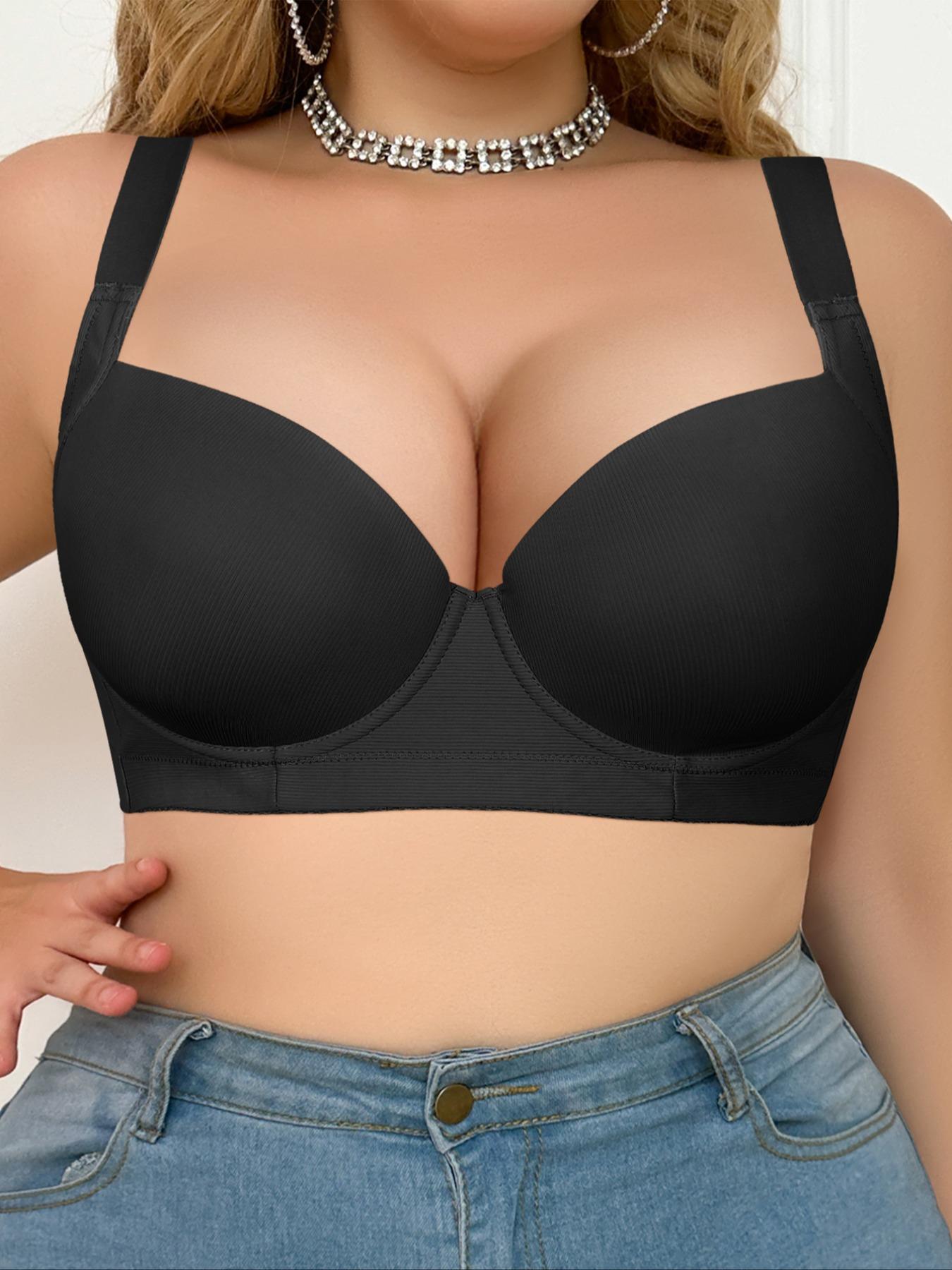 【Plus Size】Women Full Coverage Underwire Bra, Comfortable & Stylish Design, Medium Support, Perfect for Special Occasions & Daily Wear