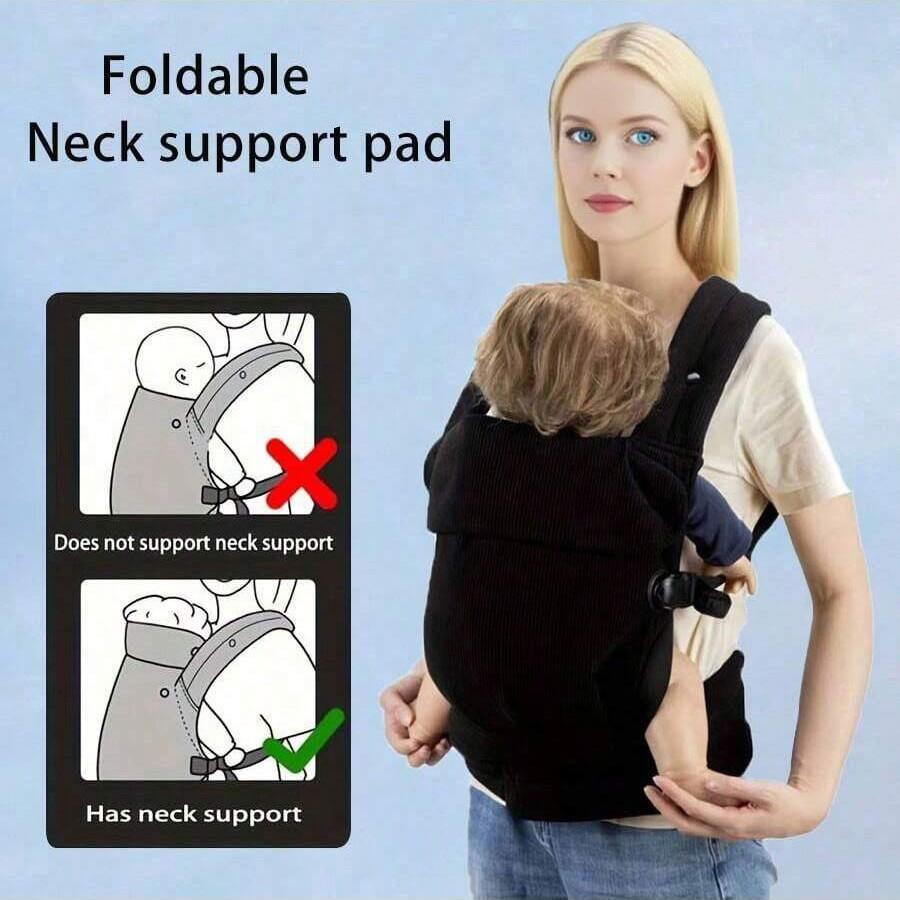 Baby Carrier Backpack Lightweight Breathable Two-In-One Front & Back Carry Newborn Baby Carrying Bag for Outdoor Use