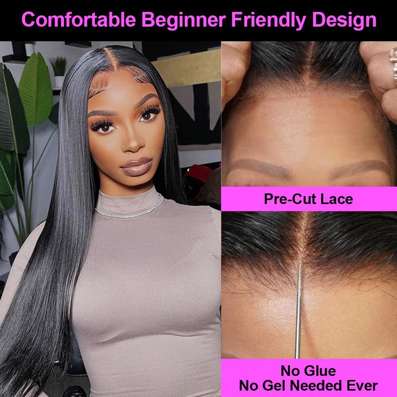 Bling Hair 9x6 6x4 Glueless Wig Real Human Hair Bone Straight Ready To Wear HD Lace Closure Wig Transparent Pre Cut 13x4 13x6 Lace Front Wig Human Hair Easy Go No Glue