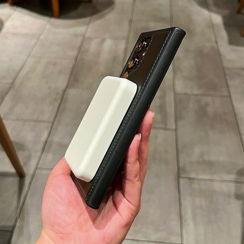 NganGee Leather Plastic Protective Case with Stand for Samsung S24Ultra S23Ultra S22Ultra S24+ S23+ S22+