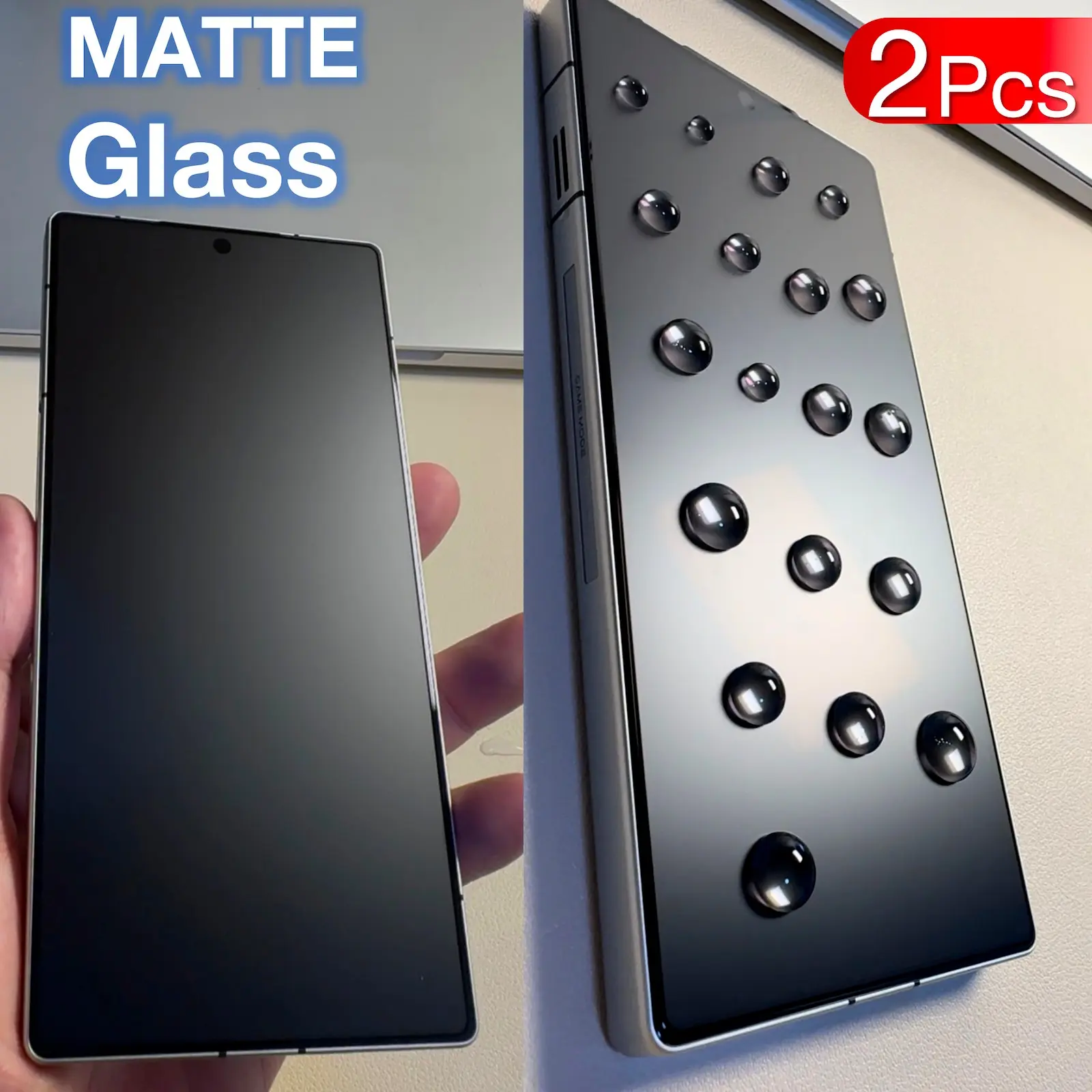2pcs Redmagic Screen Protector for 11s 11 10s 10 9s 9 8 8s Pro Plus 5g, Ag Af Matte Tempered Glass, Ultrasonic Frosted