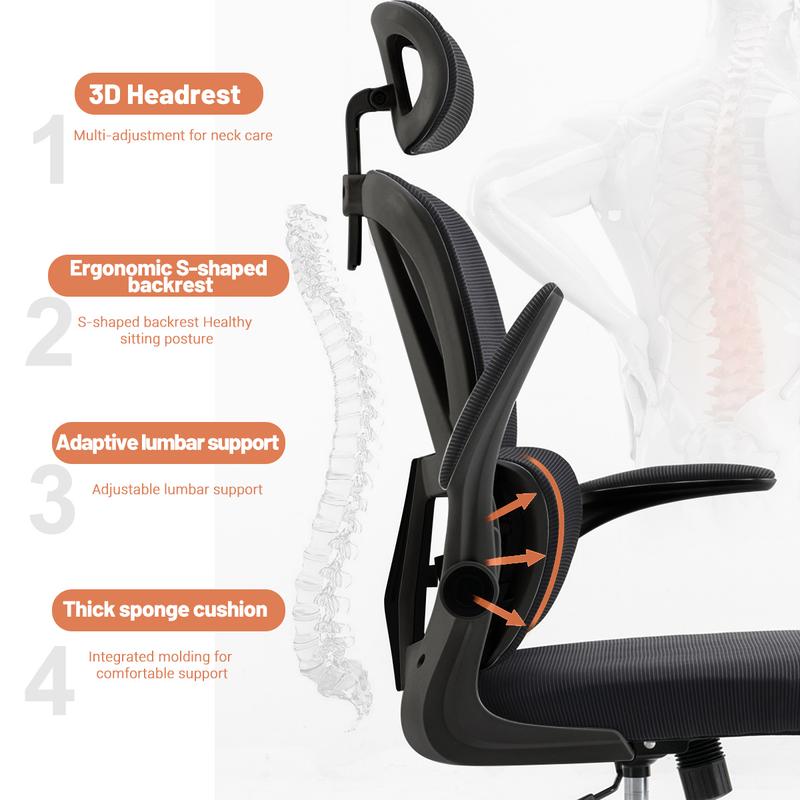 Gaming Chair, Video Game Chair ,Office Chair, Ergonomic Computer Chair Height Adjustable with Swivel Seat and Headrest