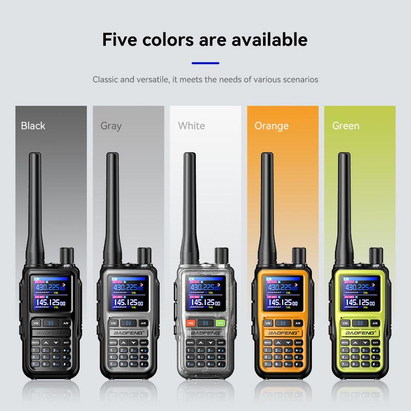 BAOFENG UV-5R Mini 2025 New Outdoor Walkie-Talkie for Mountain Climbing 5W Output Power APP Programming Type-C Charging Dual PTT Dual Band 999CH-Channels Rechargeable Walkie Talkie