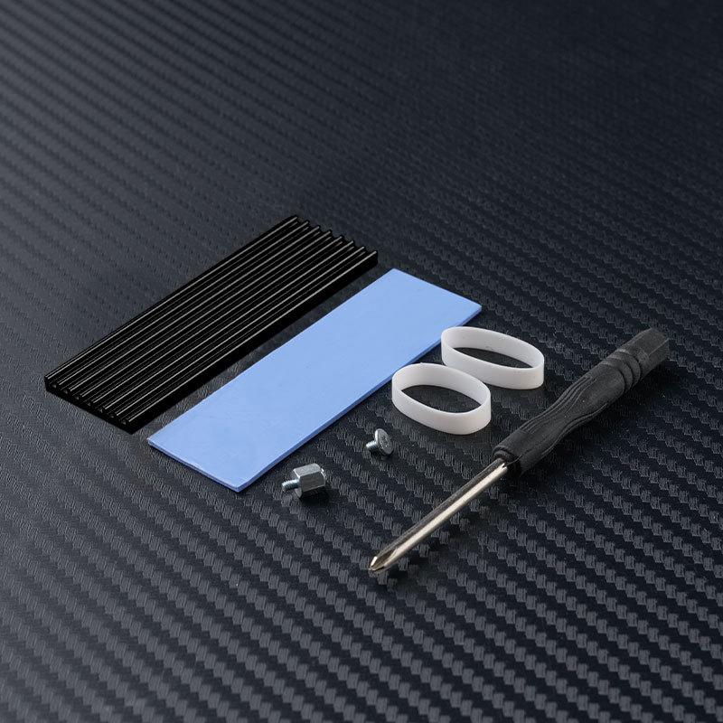 M.2 SSD Heatsink Cooling Heat Sink With Thermal Silicone Pads And Mounting Screws For Solid State Drive