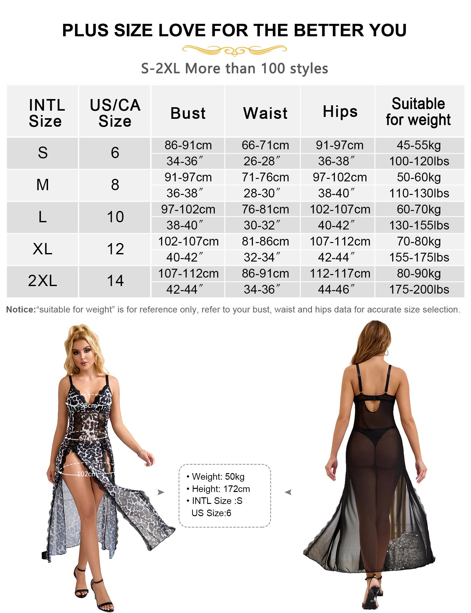 Women Lingerie Sexy Babydoll Nightgowns Lace V Neck Nightdress Side Split Long Slip Chemise Sleepwear For Holiday Daily Wear S-2XL