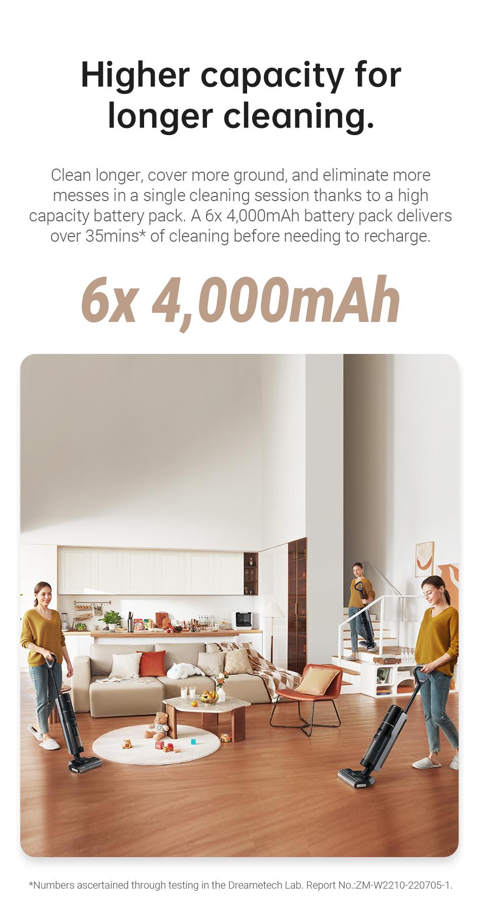 DREAME H12 PRO Series I Wet Dry Vacuum Cleaner, Smart Floor Cleaner Cordless Vacuum and Mop for Hard Floors, One-Step Edge to Edge Cleaning with Hot Air Drying Black