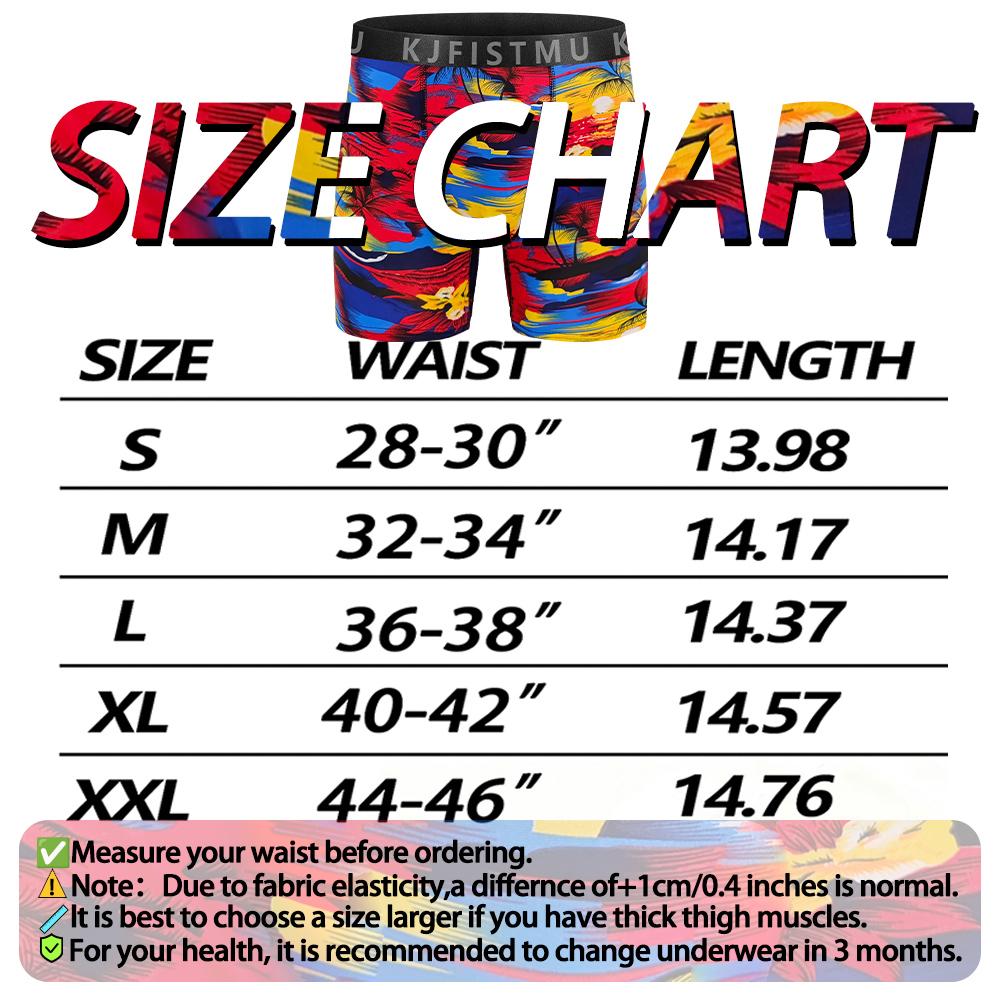 KJFISTMU 16-piece Men's Boxer Briefs Set Elastic Boxer Briefs with Bold Pattern Prints (Tie-Dye, Floral, Faces) - Shrink-Resistant Underwear - Suitable for Daily and Special Occasions - Great Value Pack, Vibrant Patterns, High-Elastic Fabric Mixed Color