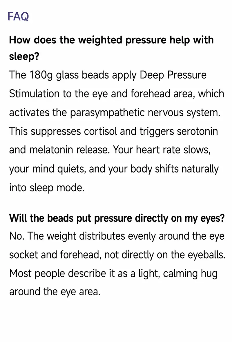 Mellow Sleep | Lights Out Weighted Eye Mask – Strapless 360° Wraparound Sleep Mask, Deep Pressure Relaxation Eye Mask for Better Sleep, Soft Comfortable Light Blocking Eye Mask for Travel, Naps & Stress Relief