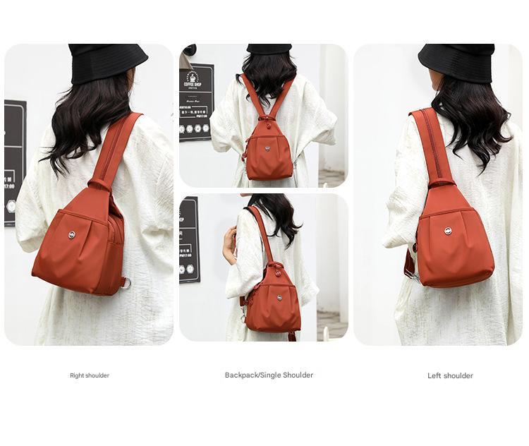 Velora Fashion Oxford Cloth Casual Backpack Messenger Bag Chest Bag with Side Pouch Adjustable Strap Zipper Pocket Inner Patch Pocket 30x21x14cm Velora Fashion Oxford Cloth Casual Backpack Messenger Bag Chest Bag with Side Pouch Adjustable Strap Zipper Pocket Inner Patch Pocket 30x21x14cm