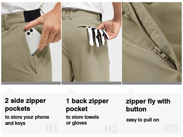 2 PACK GOPUNE Men's 9'' Golf Work Shorts Stretch Waistband Quick-Dry Fit Hiking Casual Business Dress Athletic Mens  Lightweight Pants 3 Pockets Summer fashion style 【Plus Size,32-46】#NovaTopFinds