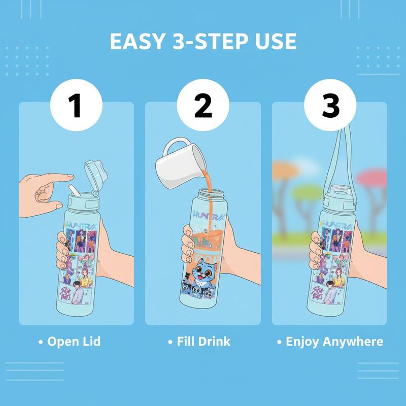 Cute Cartoon Insulated Cup, Tumbler with Lid, Trendy Girl Design, Fun Cat Pattern, Portable Water Bottle for School, Travel, Coffee, Halloween Party, Teen Gifts