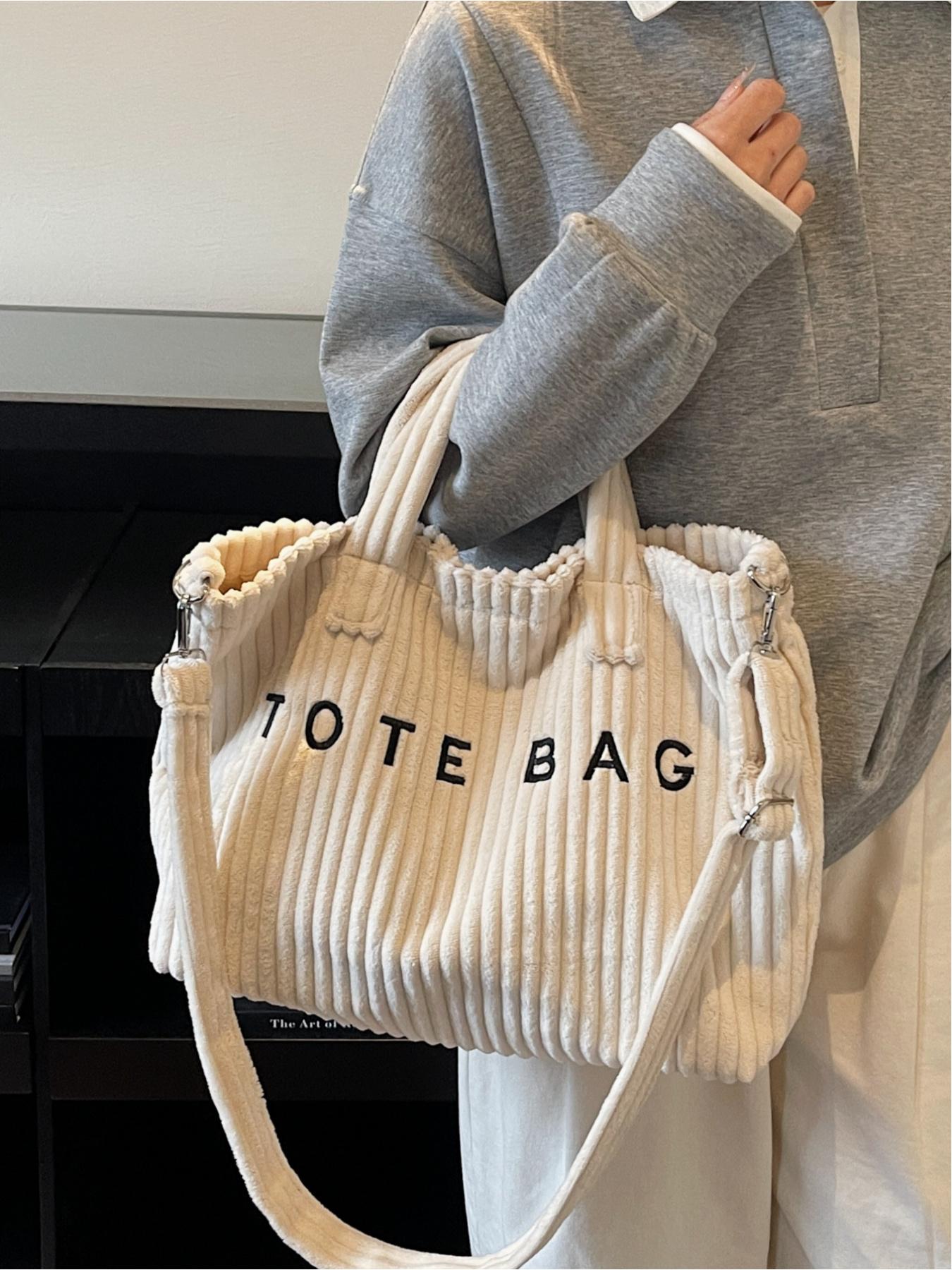 Relaxed fit, large capacity corduroy handbag, Crossbody Purses, casual crossbody bag, commuter shoulder bag, Hobo shoulder bag, tote bag, Casual Handbag Satchel. Suitable for commuting, shopping, leisure outings, work, etc.