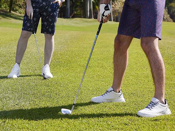 M MAELREG Golf Shirts for Men Print Performance Moisture Wicking Dry Fit Heather Stripe Collared Mens Polo Shirt Short Sleeve