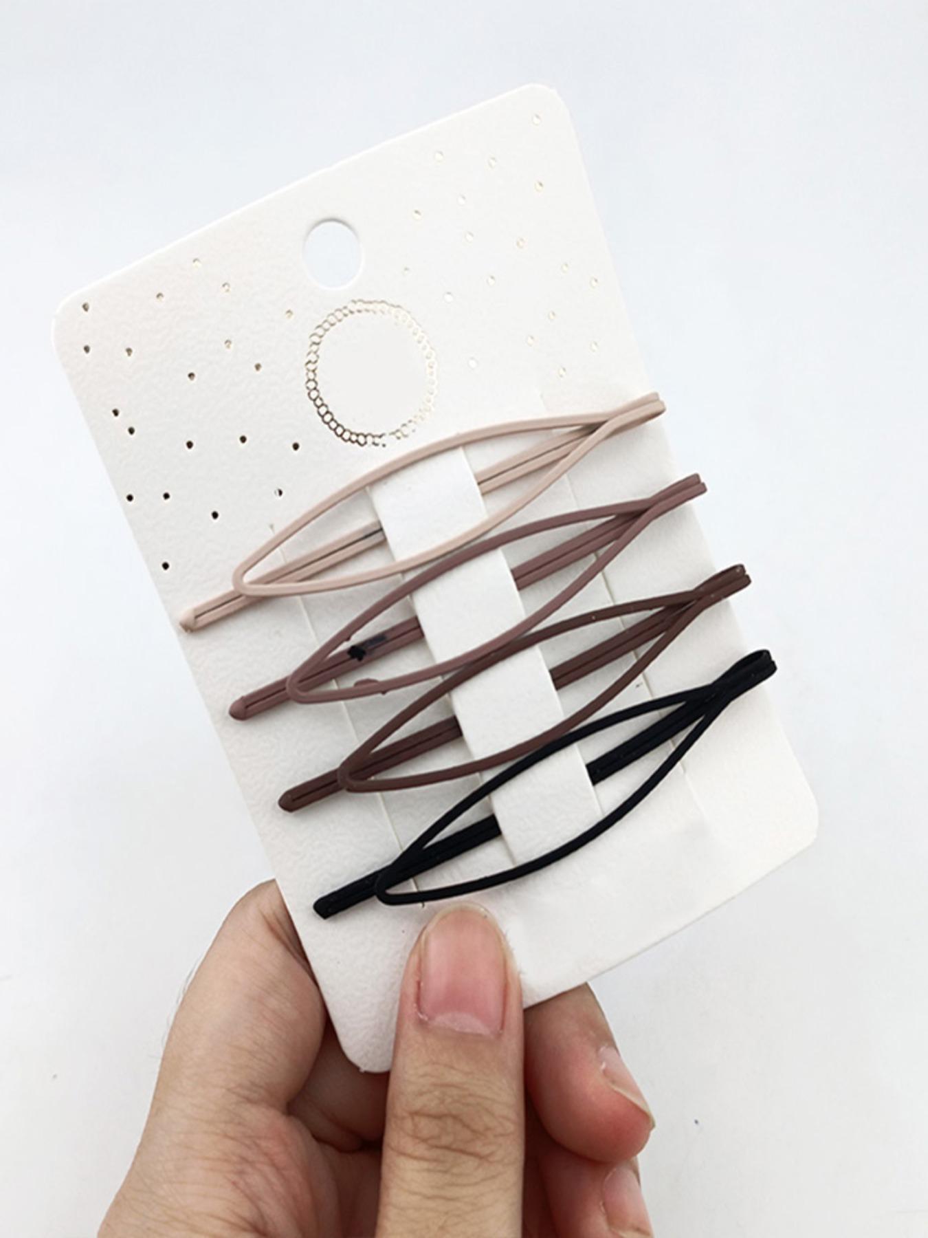 1 Pack 4 Pcs 7cm Sharp Oval Hair Clips, Simple Elegant Hair Accessories, Suitable for Various Hairstyles, Enhance Your Look
