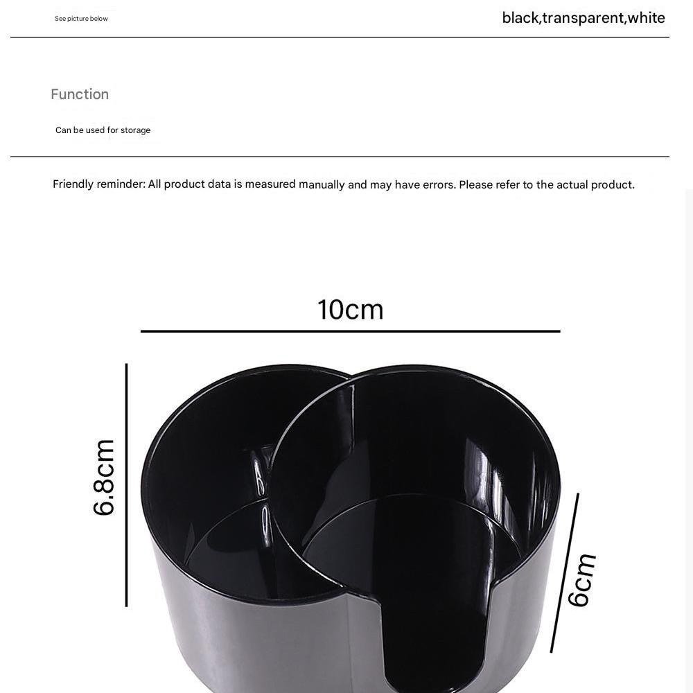 Desktop Cotton Swab Organizer, Two-In-One Makeup Remover Swab Box, Dual Hole Toothpick Holder, Desktop Storage Solution