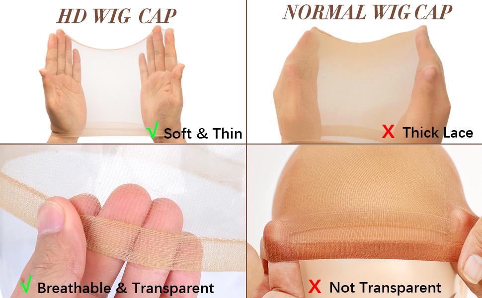 4PCS HD Wig Cap for Lace Front Wigs - Stretchy Nylon Stocking Wig Caps for Women, Perfect for Wig Installations Synthetic Hairpiece 4PCS HD Wig Cap for Lace Front Wigs - Stretchy Nylon Stocking Wig Caps for Women, Perfect for Wig Installations Synthetic Hairpiece