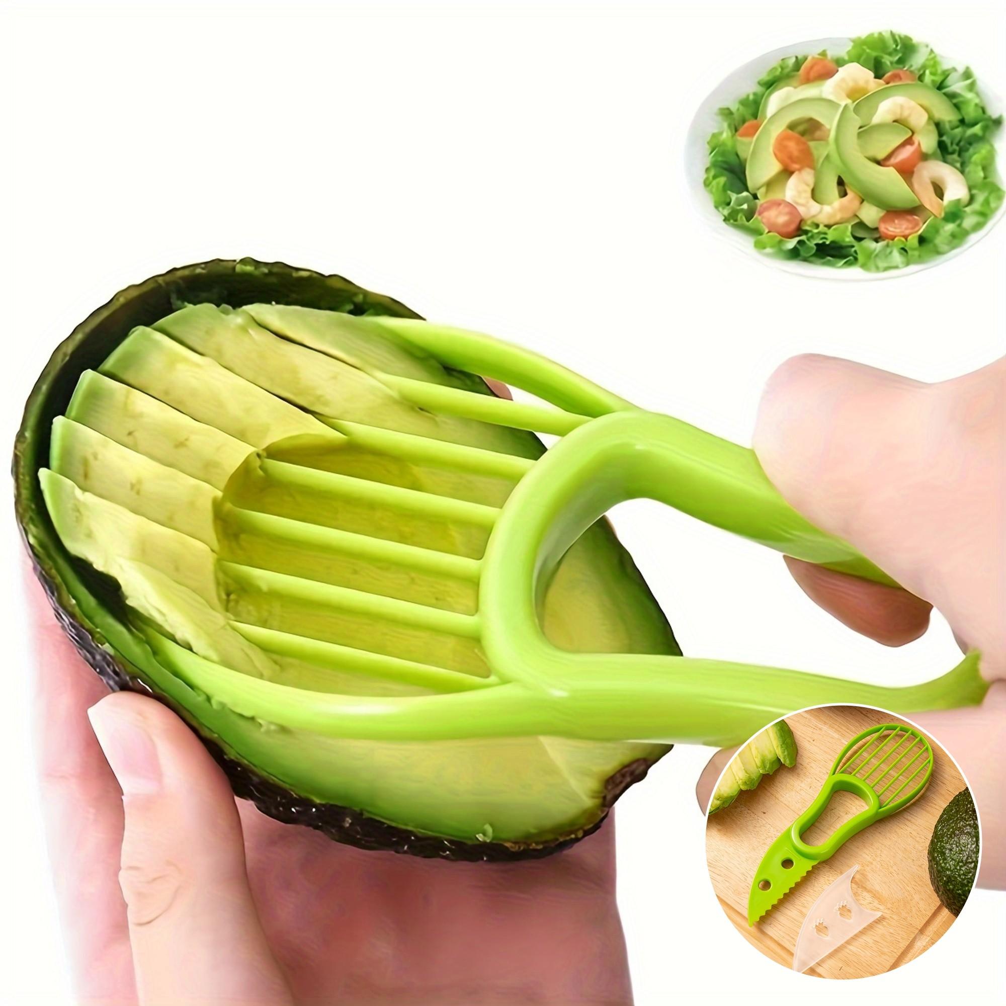 Avocado Pitter Slicer Cutter, Dual-Function Kitchen Tool, Efficient Avocado Corer & Slicer, Essential Cooking Accessory