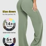 【Black Friday】Women's Yoga Sporty Casual Wide Leg Pants, Knit Long Pants, All Seasons, Soft Fashion Simple Design, Comfortable Versatile Sports Pants