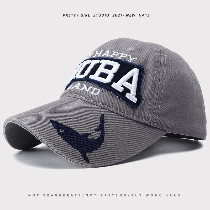 New fashion baseball cap Korean version embroidered letter visor outdoor leisure sports cap