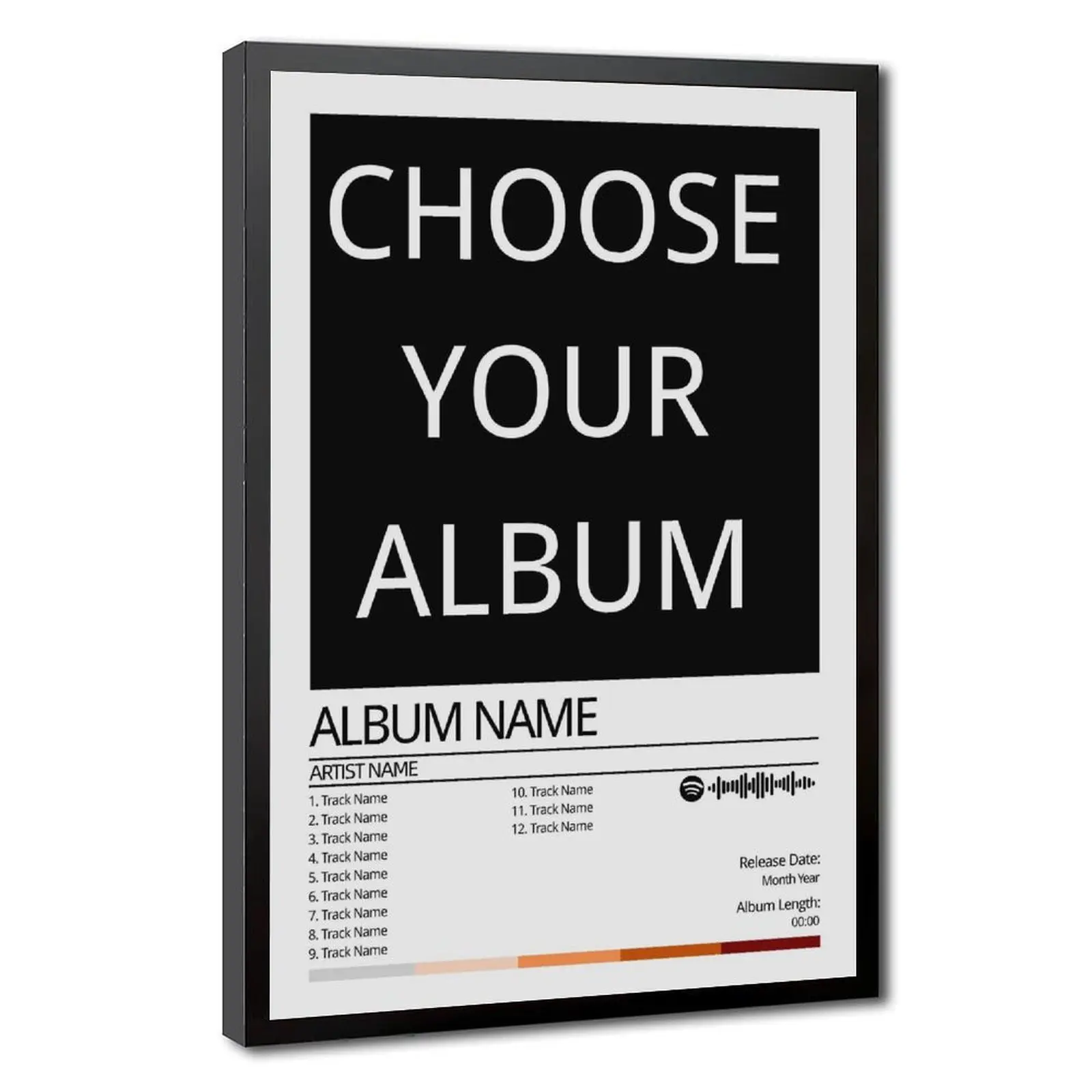 Custom Album Cover Poster - Personalized Wall Art Print for Home Decor, Unique Gift Idea for Family & Friends, Customizable Music Album Artwork