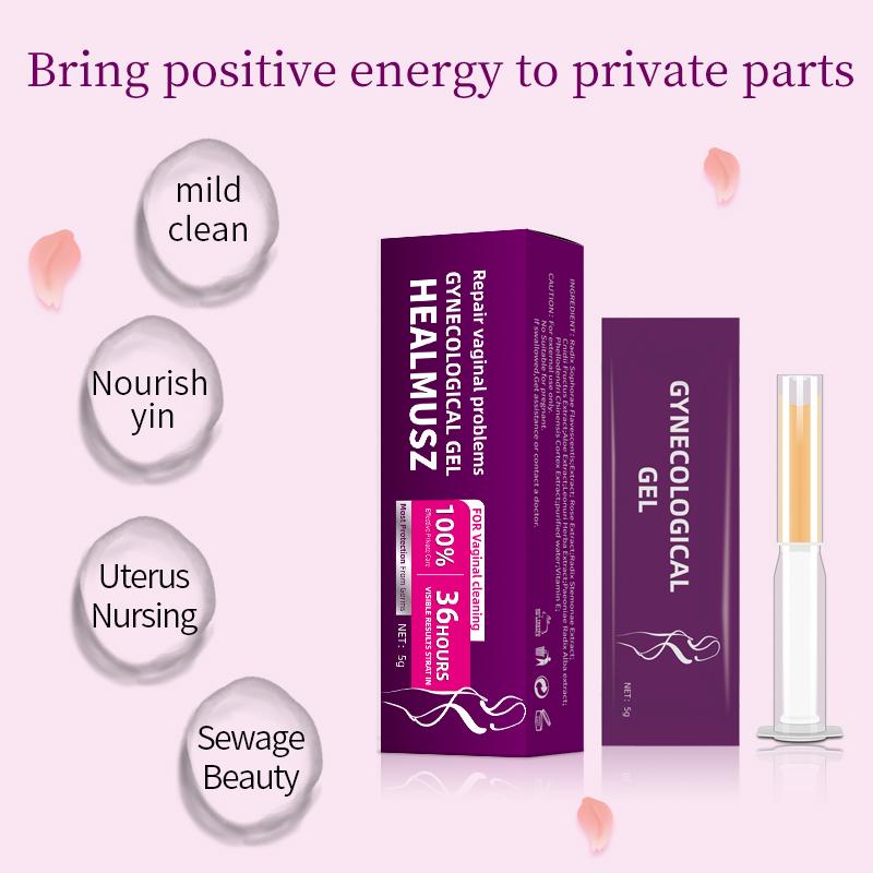 5PCS Women's Intimate Care Gel –  Herbal Formula |  Odor Control & Vaginitis Relief | Gentle Daily Hygiene with Applicator | Soothes & Rejuvenates Cream Moisturizing Moisturizer Moisture Hydrating