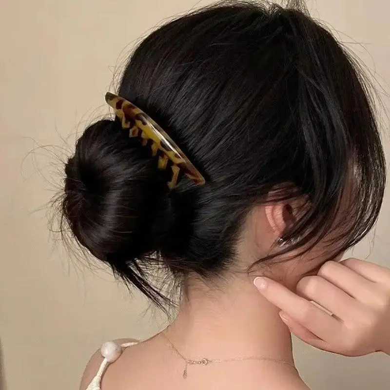 2026 New French U-shaped Hairpin with Meatball Head Comb Modern Simple Seven Toothed Hairpin Versatile Comb Hair Accessories