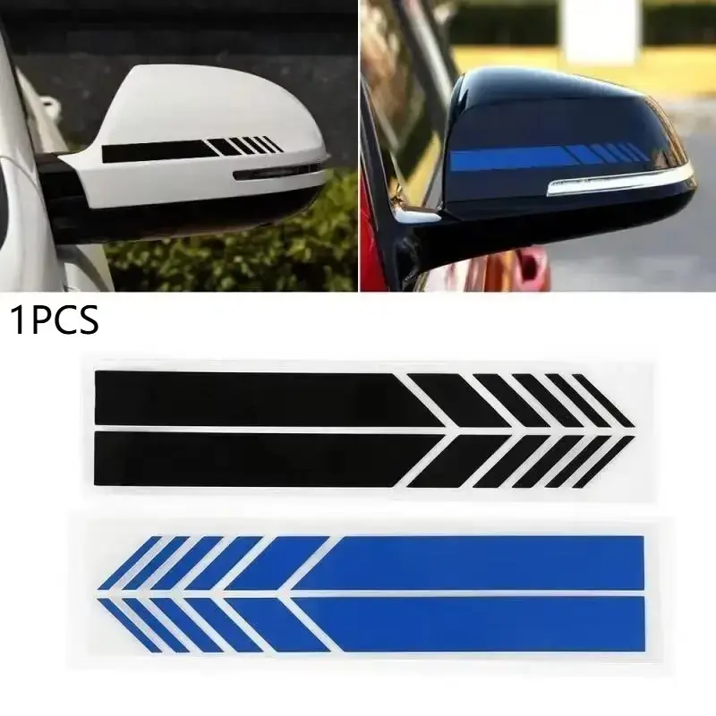 Non-Fading Car Racing Stripe Sticker Decal for Side Rear View Mirror, Fashion Color Car Styling Decor