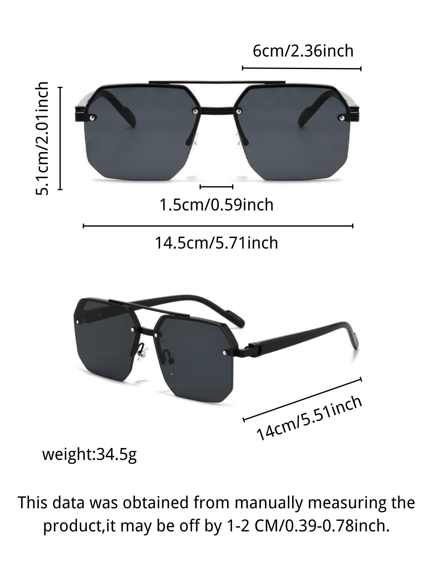 1 Pair of unisex double beam retro fashion eyeglasses, retro square frame design, suitable for party, back to school and all kinds of holiday gift, provide UV protection and trendy decoration.