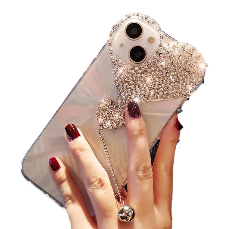Compatible with iPhone 17 Pro Max/ 16/15 /14/13 /12 Creative heart-shaped protective case for mobile phones -H72-5