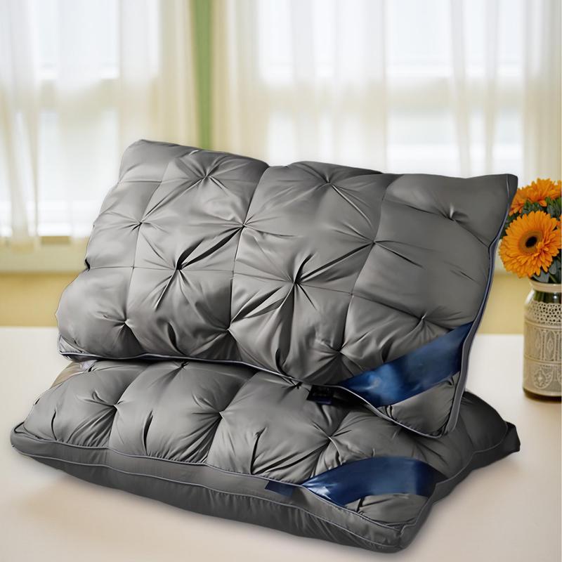 Raybee Pillows Queen Size Set of 2 - Luxury Hotel Quality Pillows for Sleeping, Bedding for Back, Stomach or Side Sleepers, Machine Washable, Comfortable for Quality Sleep - White 【Black Friday】