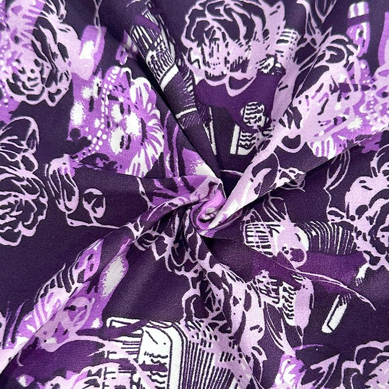 KJFISTMU 8-Piece Random Graffiti Printed Casual Sports Boxer Shorts Breathable Elastic Comfortable Wear for Everyday Use