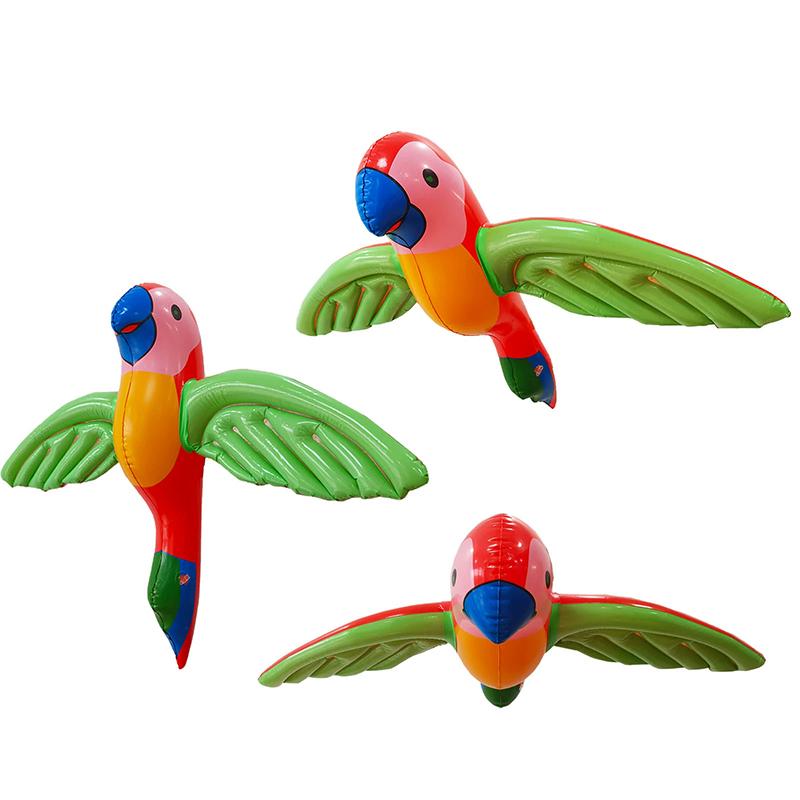 1pc Tropical Summer Inflate Animal Parrot Fun Toy Balloon Seaside Swimming Pool Boys Girls Wedding Party Decoration DIY Supplies