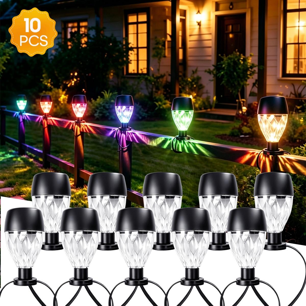 Solar String Lights Set, Outdoor Fence Decor, Party Atmosphere Lighting, Poolside Landscape, Balcony Railing Light, Social Gathering Background Illumination