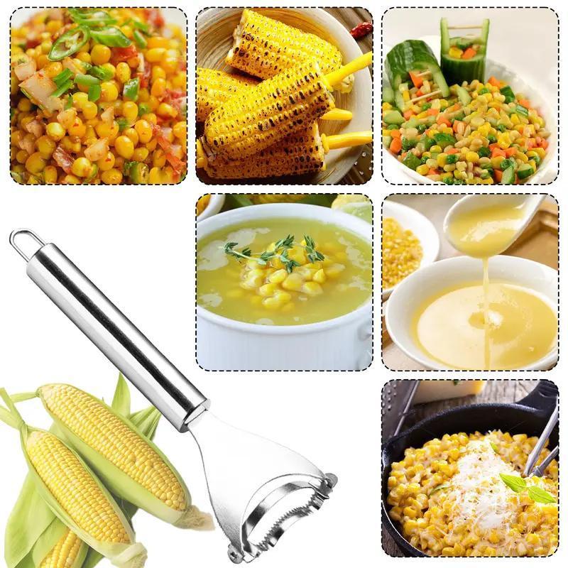 2PCs/4PCs Handy Compact Kitchen Corn Kernel Extractor - Quick Corn Cob Removal Tool, Ideal for Cooking, Meal Prep, Quick Removal