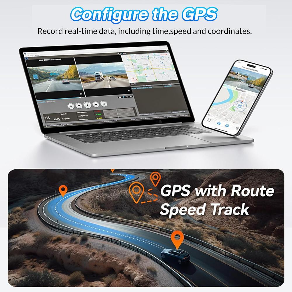 3/4 Lens Channel Dash Cam 1080P HD Ultimate Safety Dash Cam Set, 1080P Front and 720P Full Coverage Front, Rear, Left, and Right, Quad-Split Screen Display, HD Night Vision, WDR, G-Sensor, Loop Recording - Car Accessories/Car Dash