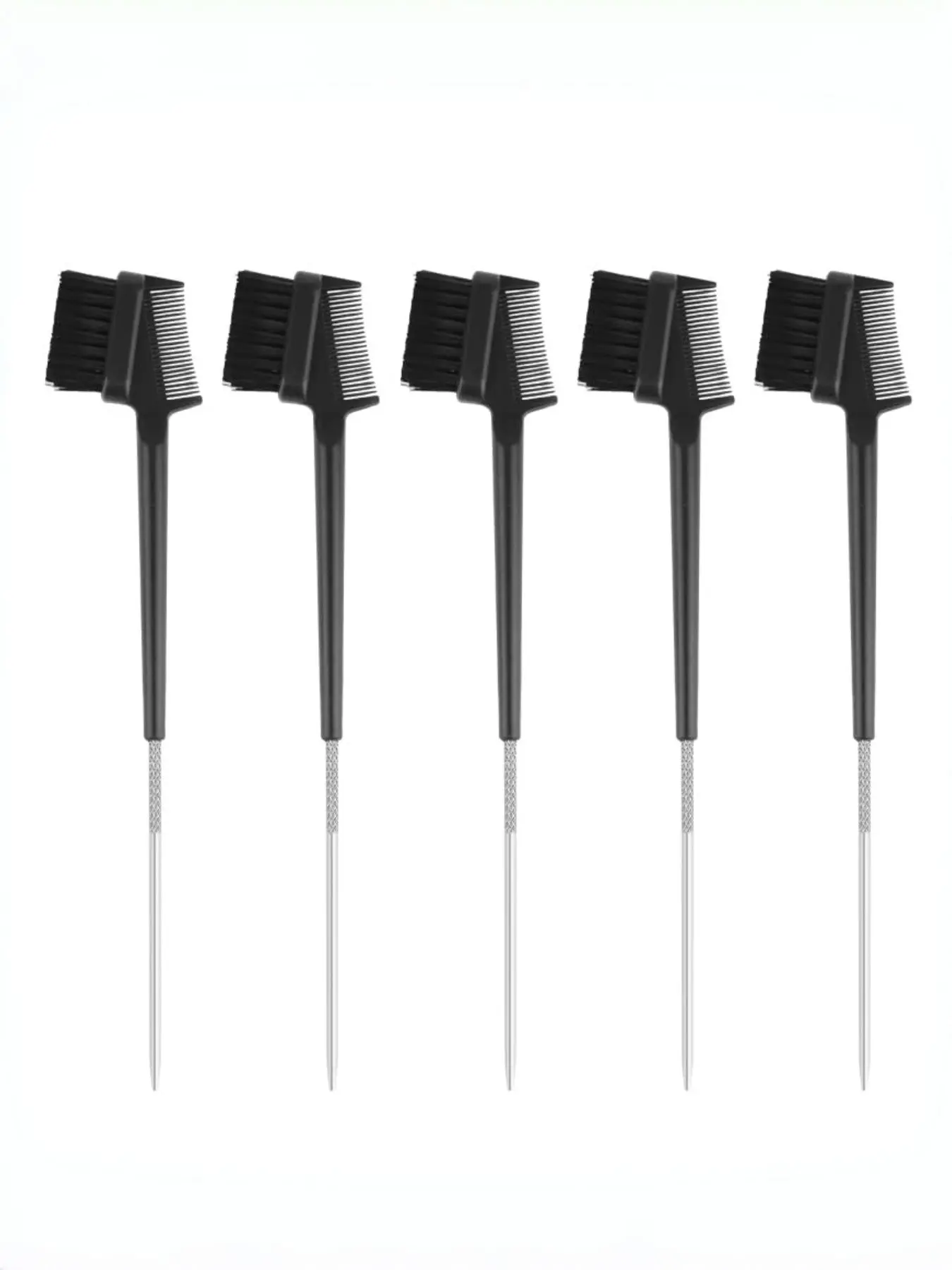 3 in 1 Hair Edge Brush, UV Lamp Hair Extension Brush, Smooth Brush Comb, Grooming Double Sided Tail Edge Brush, Eyebrow Brush Comb, Eyelash Makeup Brush, Multi Purpose Brush
