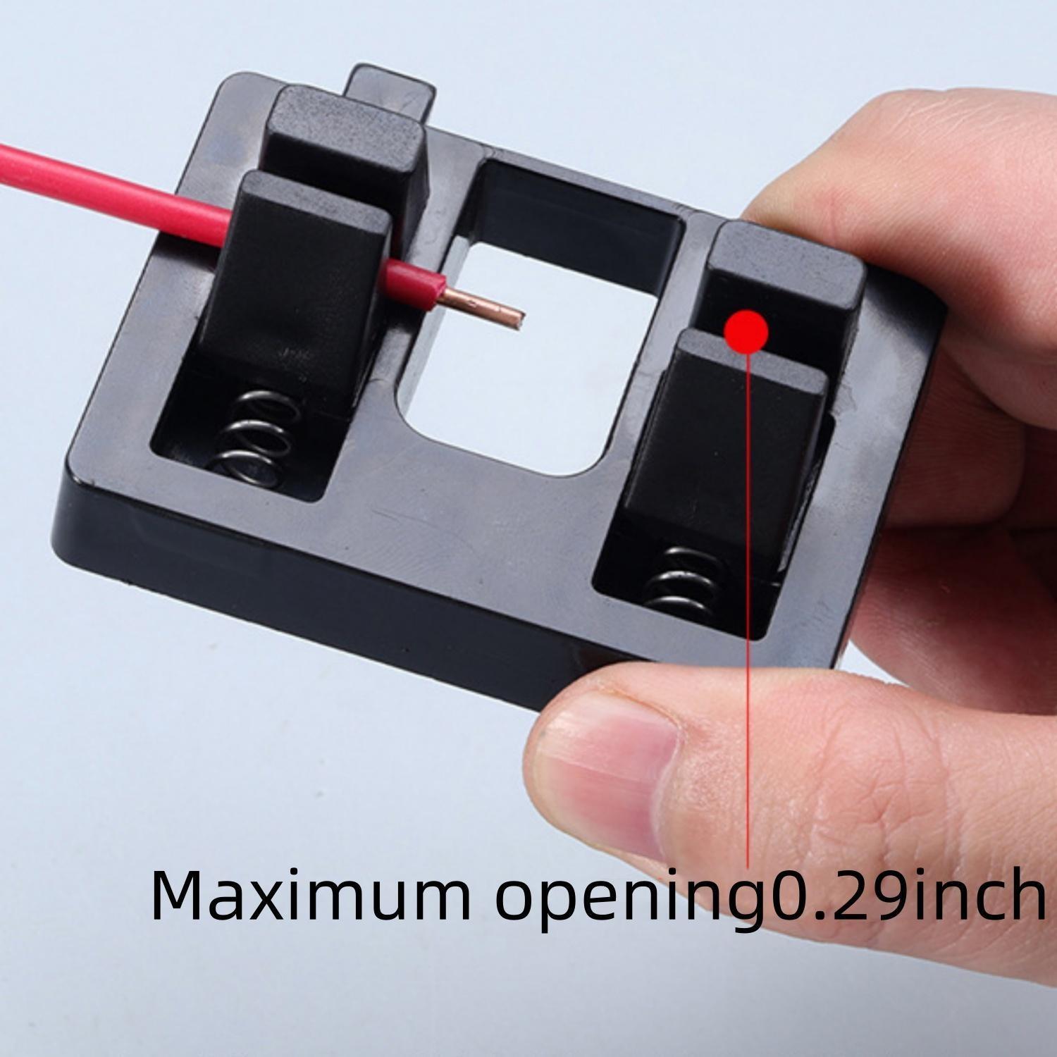 High Elasticity Wire Welding Fixer, Thickened Durable Anti-Slip Dual Clip, Line Repair Wire Welding Fixer, Essential Tool for Electrical Work