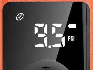 Etenwolf Electric Ball Pump 3200mAh, Auto Stop & Deflate, ±0.3 PSI Gauge for Basketball, Soccer & Volleyball – Precision Inflation, No More Guessing, Standby for 2 Years (Vivid Orange) Portable